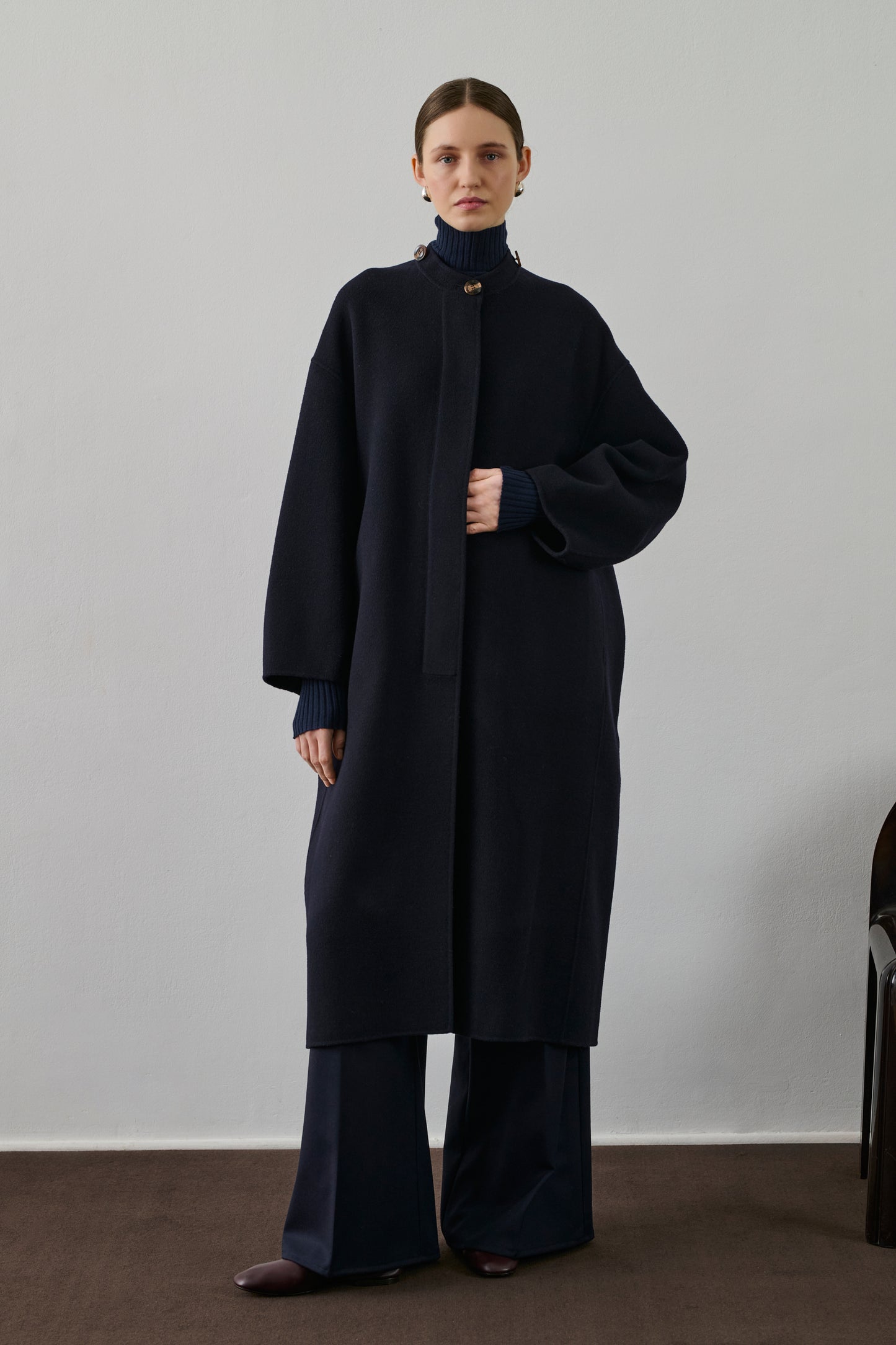 Manteau Finn - Deep Navy - Laine - Femme