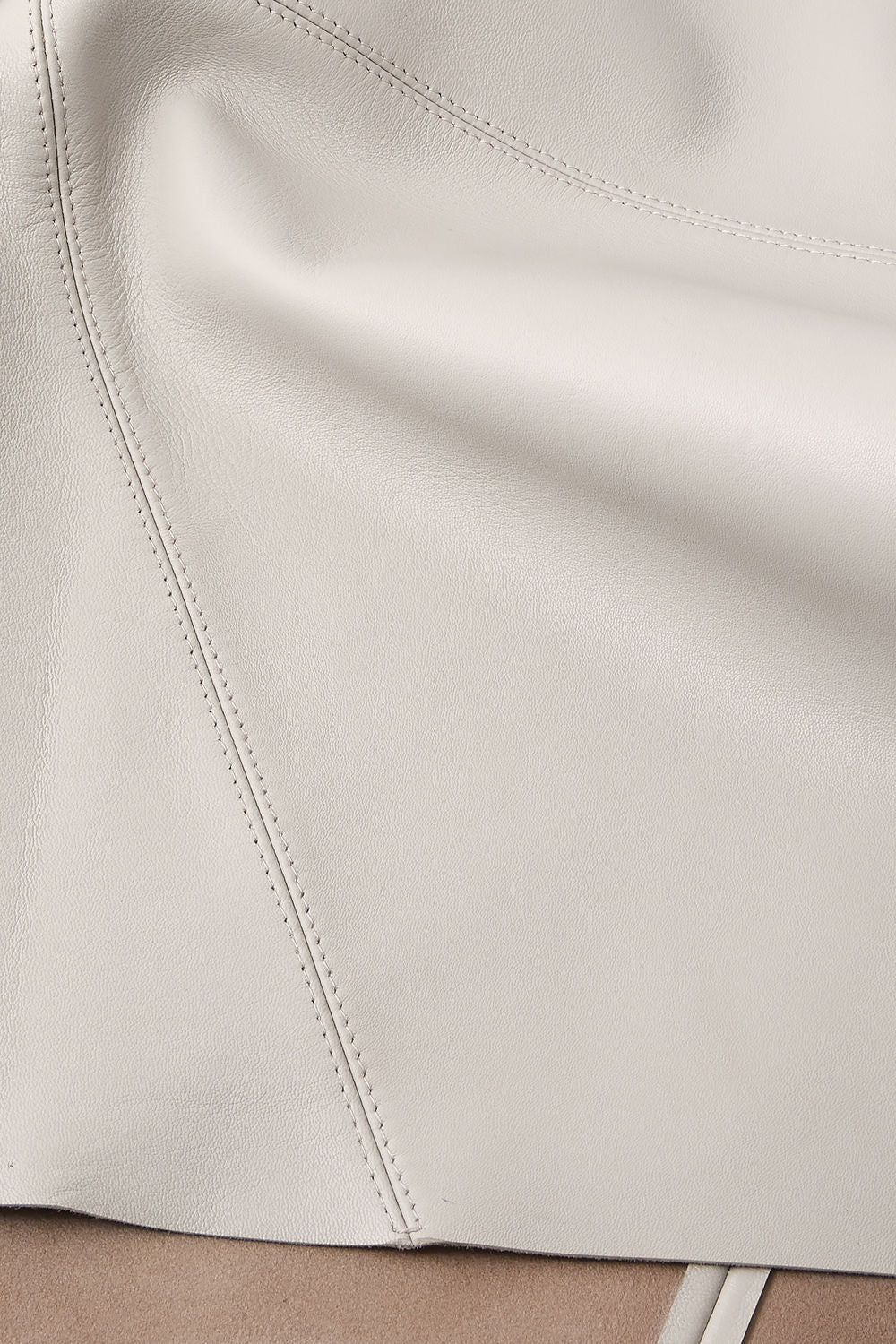 Blouse Frieda - Mastic - Cuir - Femme