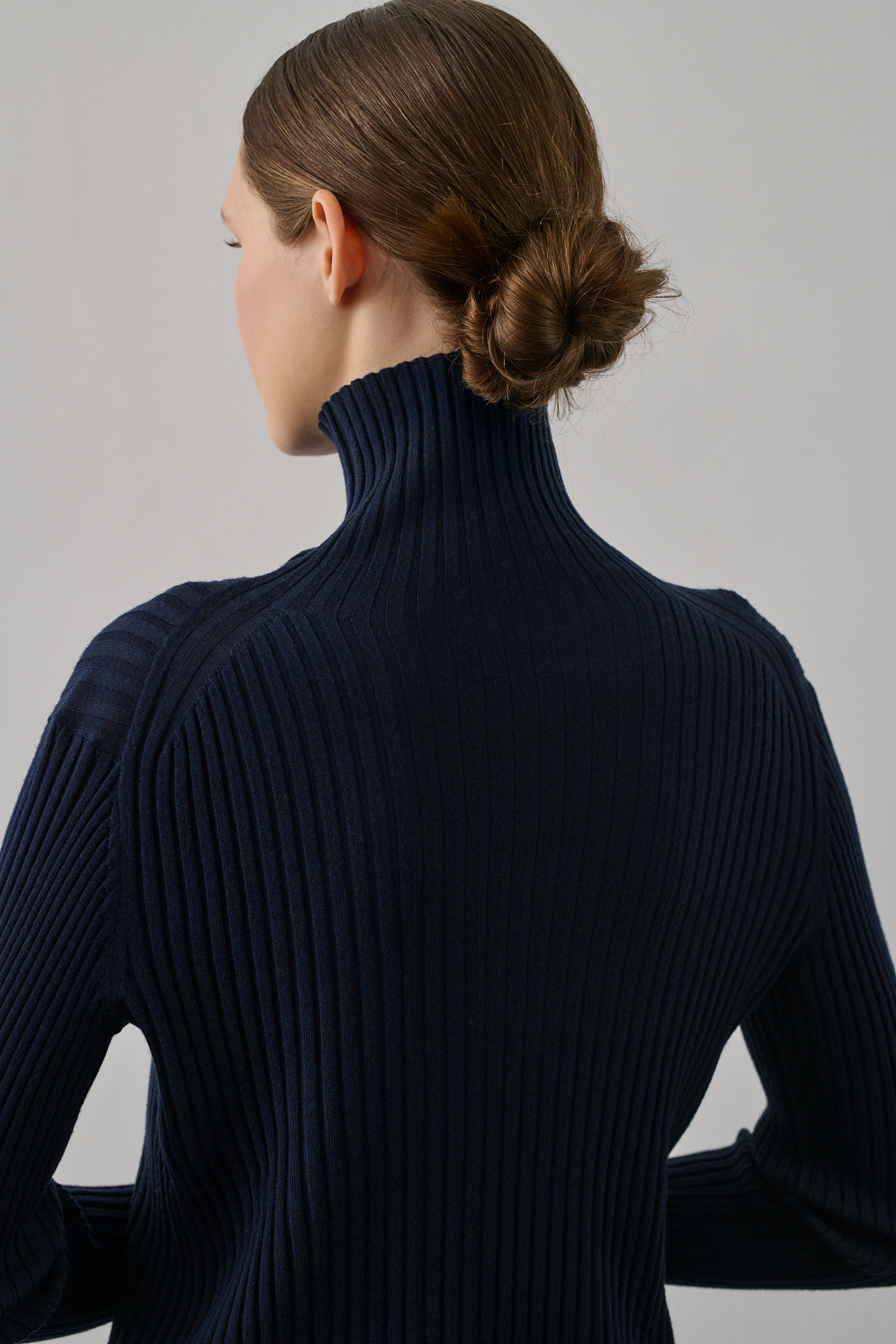 Polo Filao - Navy - Laine - Femme