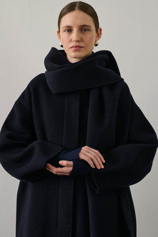 Manteau Finn - Deep Navy - Laine - Femme