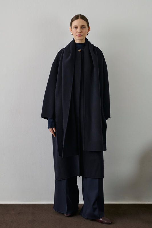 Manteau Finn - Deep Navy - Laine - Femme