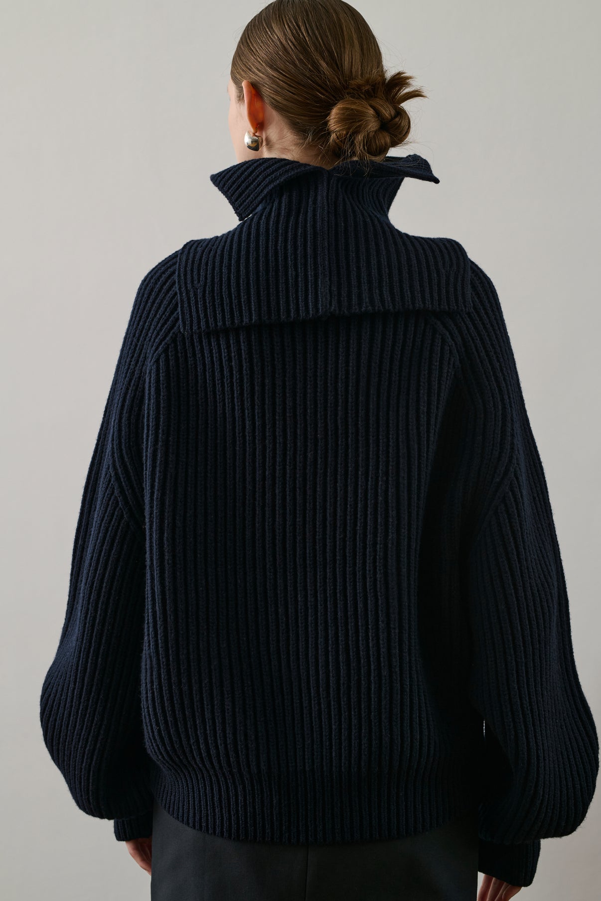 Pull Flamand - Navy - Laine - Femme vue 5
