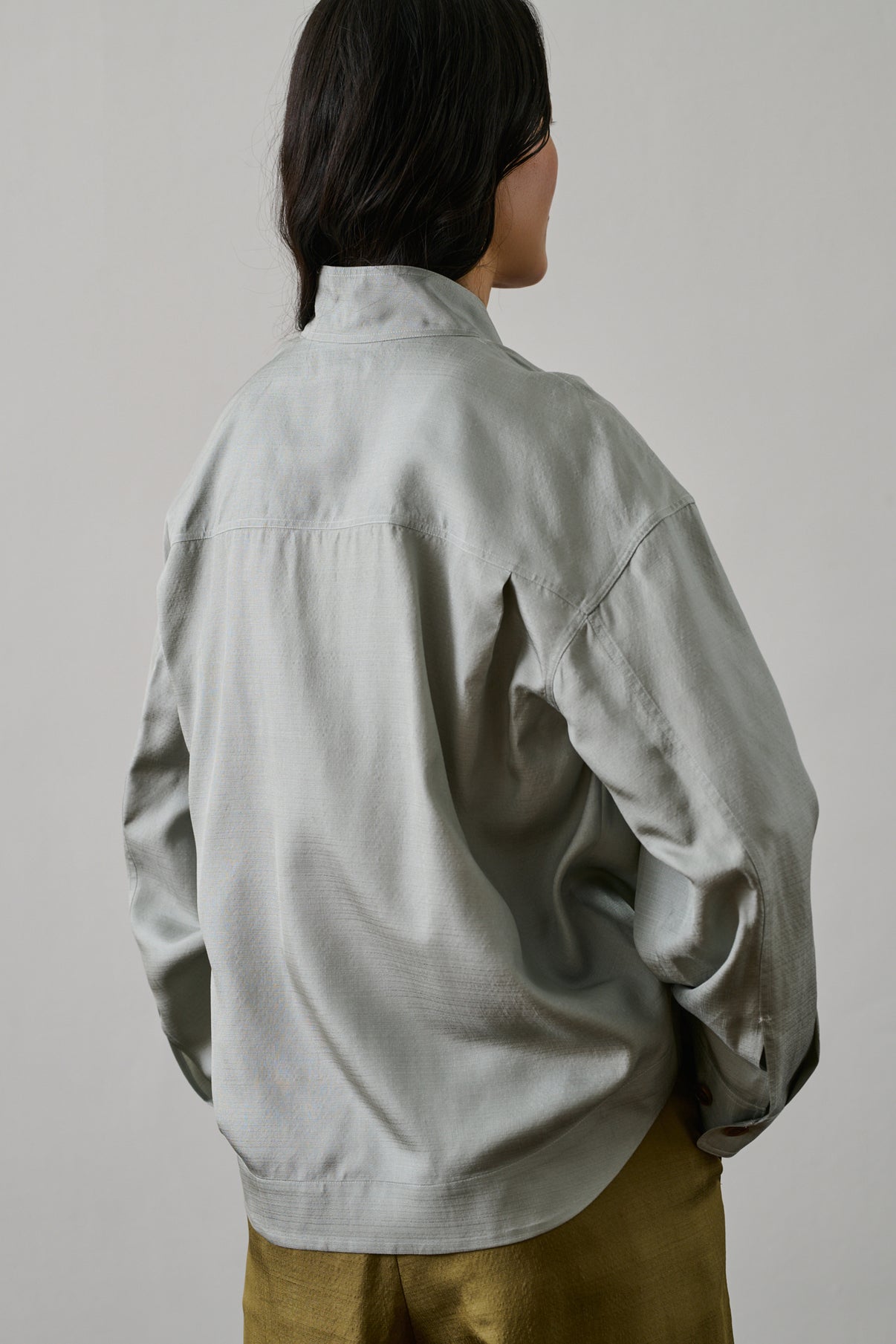 Chemise Felicite - Bleu Glacé - Soie - Femme vue 4