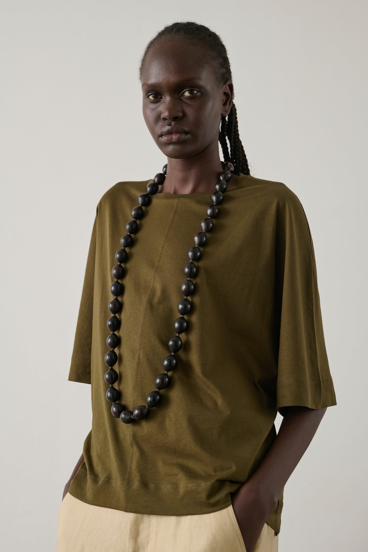 Tee-Shirt Helsinki - Kaki/Bronze - Coton - Femme vue 3